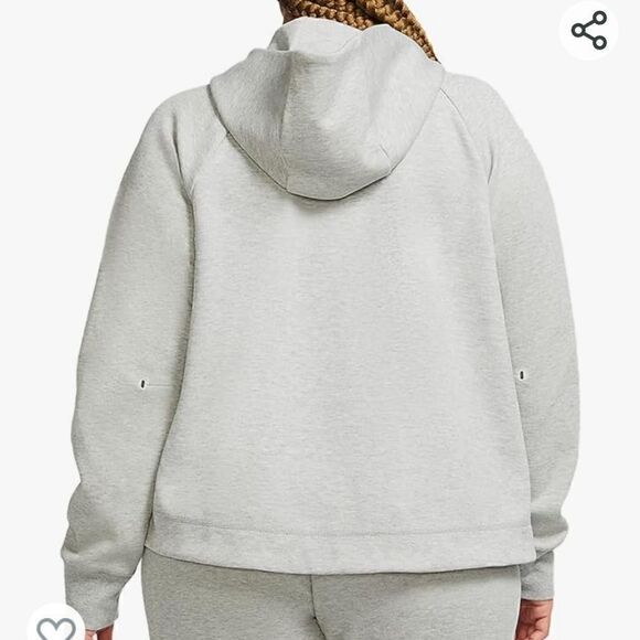 Nike Women's Plus Gray Full-zip Hoodie Size 2X - Picture 2 of 7
